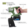 Durofix DXP 60V Cordless BLDC Concrete Vibrator, 2-Battery -NO Shaft RZ6008-P2